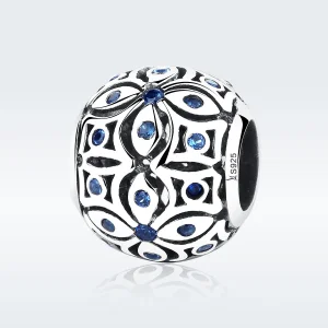 (image for) Silver Summer Flower Charm - PANDORA Style - SCC059