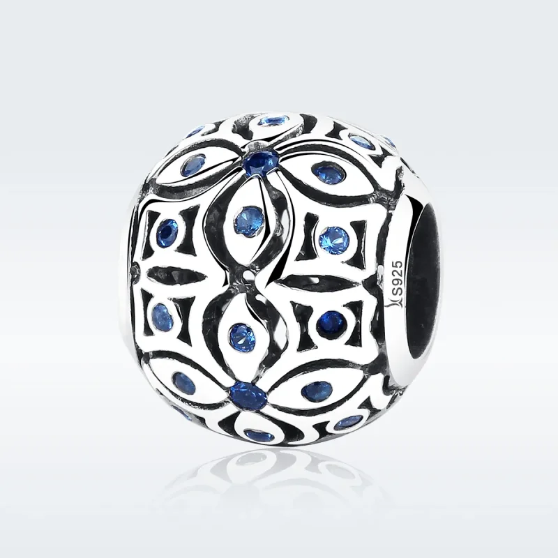(image for) Silver Summer Flower Charm - PANDORA Style - SCC059 - Product Image