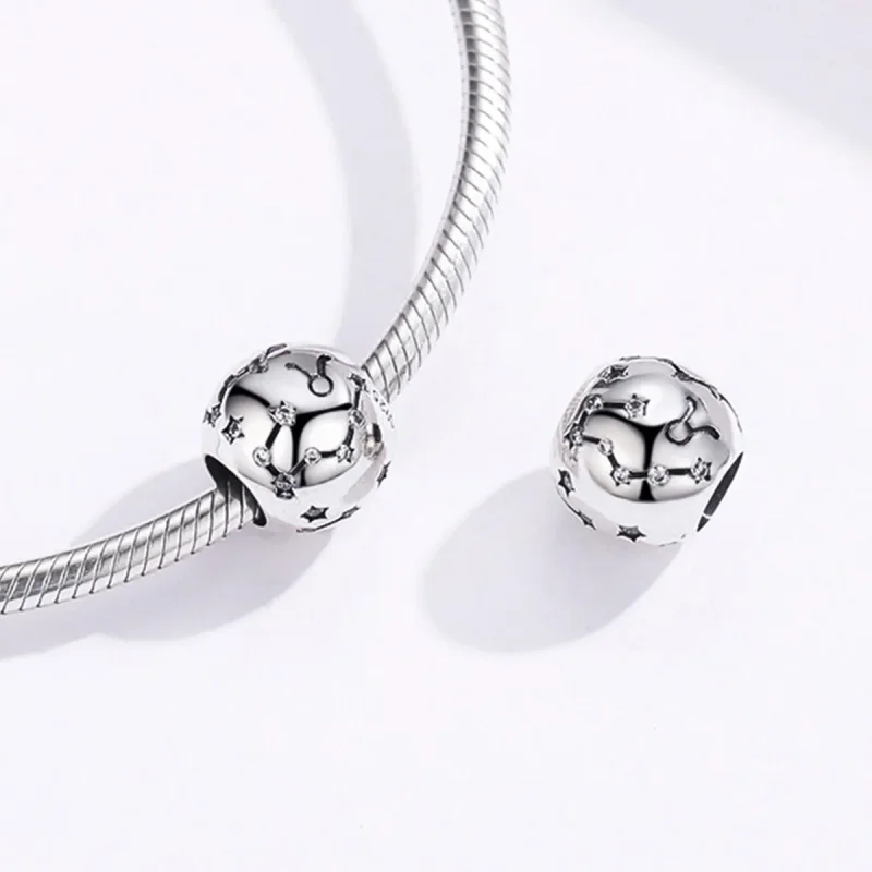 (image for) Silver Taurus Charm - PANDORA Style - SCC1218-2 - View 4