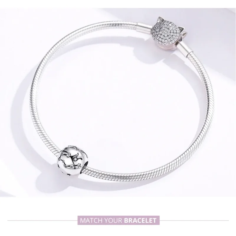(image for) Silver Taurus Charm - PANDORA Style - SCC1218-2 - View 6