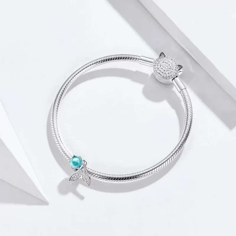 (image for) Silver Tears of Mermaid Charm - PANDORA Style - SCC1226 - View 4