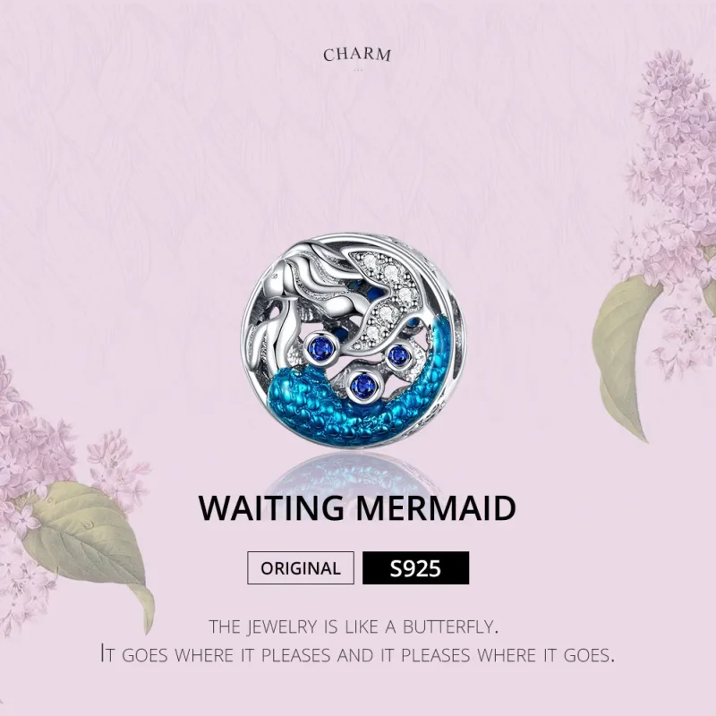 (image for) Silver Waiting For The Mermaid Charm - PANDORA Style - SCC1209 - View 2