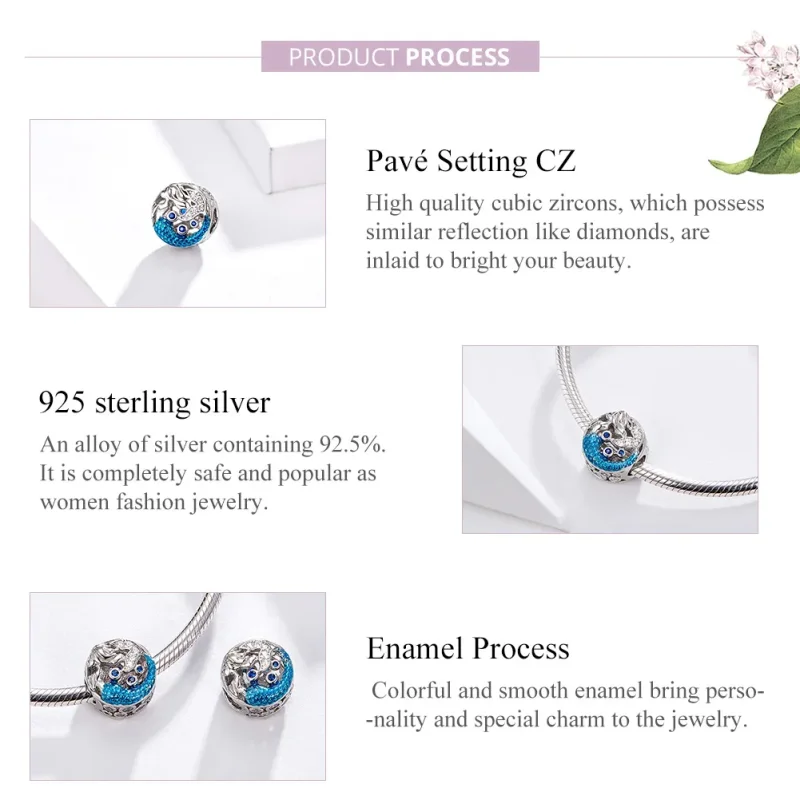 (image for) Silver Waiting For The Mermaid Charm - PANDORA Style - SCC1209 - View 4