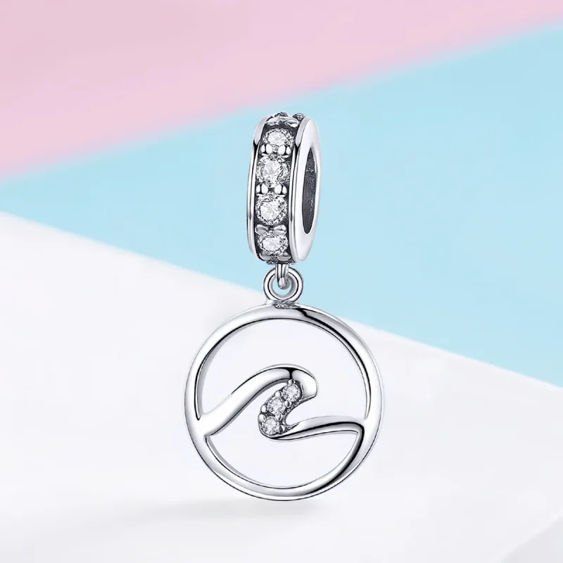 (image for) Silver Waves Dangle - PANDORA Style - SCC1031 - View 2