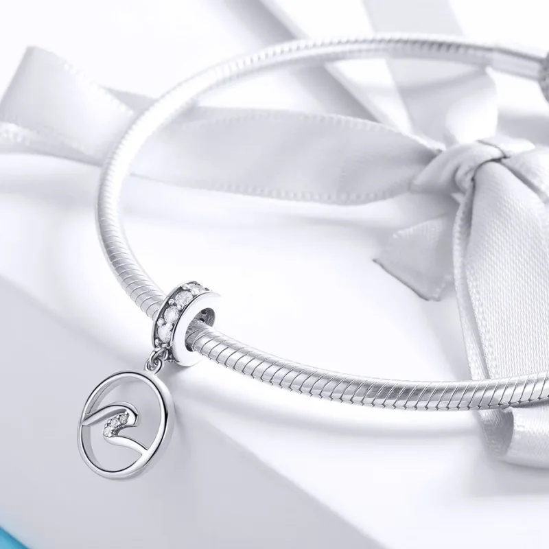 (image for) Silver Waves Dangle - PANDORA Style - SCC1031 - View 3