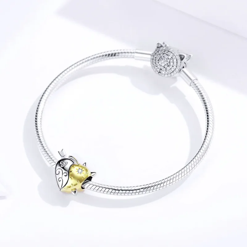 (image for) Two Tone Pandora Style Charm, Angel & Devil - BSC107 - View 3