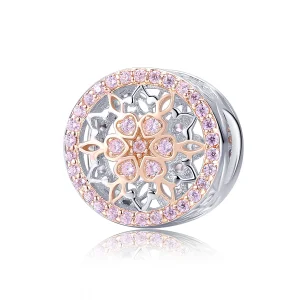(image for) Two Tone Pandora Style Charm, Bicolor The Flower of The Flower - SCC923