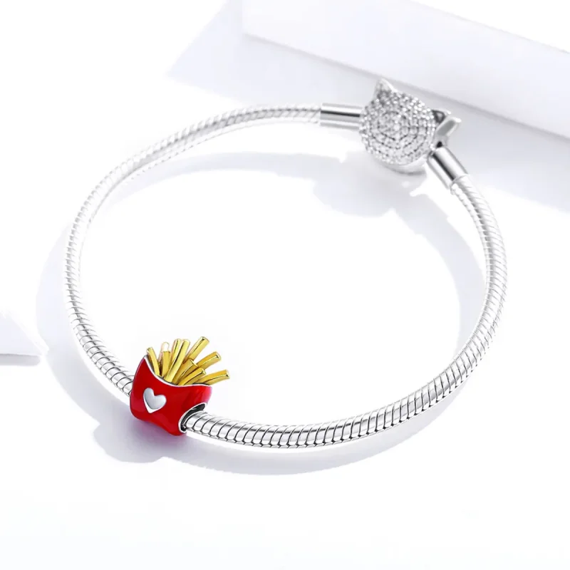 (image for) Two Tone Pandora Style Charm, Delicious Fries - SCC1606 - View 3