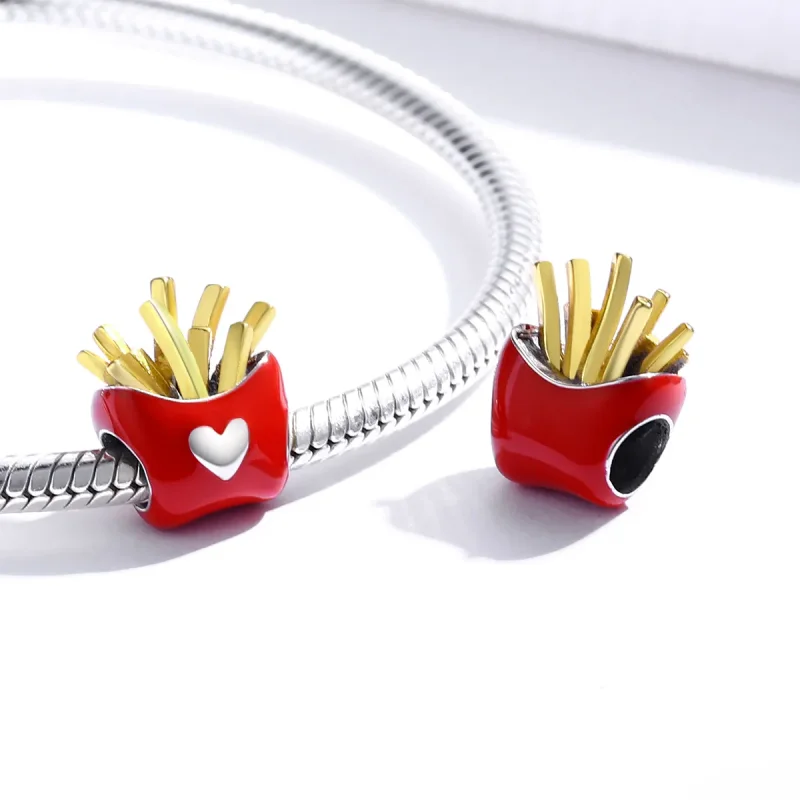 (image for) Two Tone Pandora Style Charm, Delicious Fries - SCC1606 - View 4