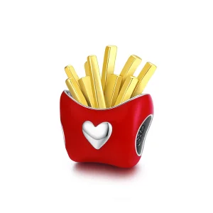 (image for) Two Tone Pandora Style Charm, Delicious Fries - SCC1606