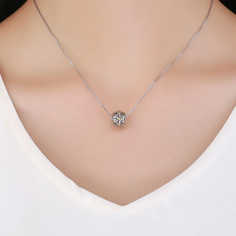 (image for) Two Tone Pandora Style Charm, Embrace of The Flowers - SCC717 - View 5