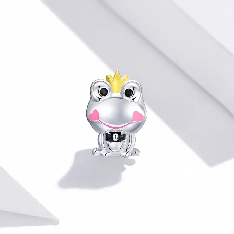 (image for) Two Tone Pandora Style Charm, Gentle Frog - SCC1769 - View 2