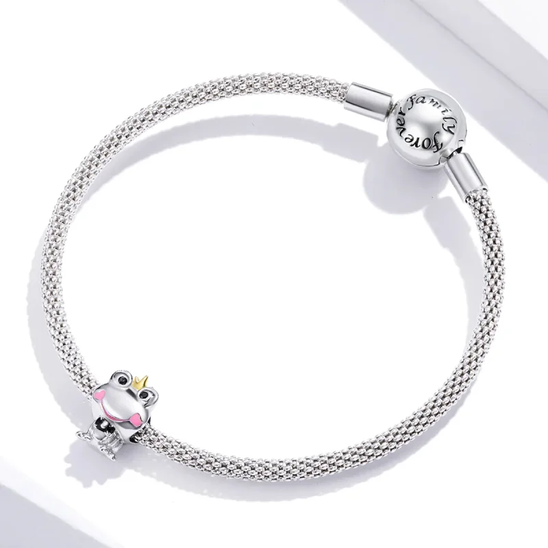 (image for) Two Tone Pandora Style Charm, Gentle Frog - SCC1769 - View 3