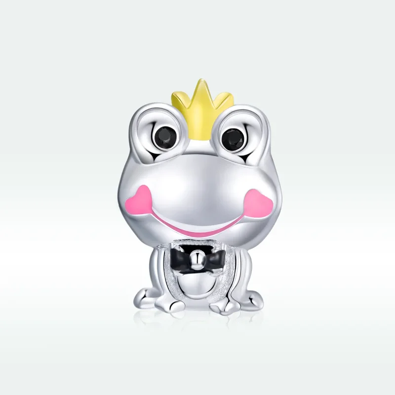 (image for) Two Tone Pandora Style Charm, Gentle Frog - SCC1769 - View 5