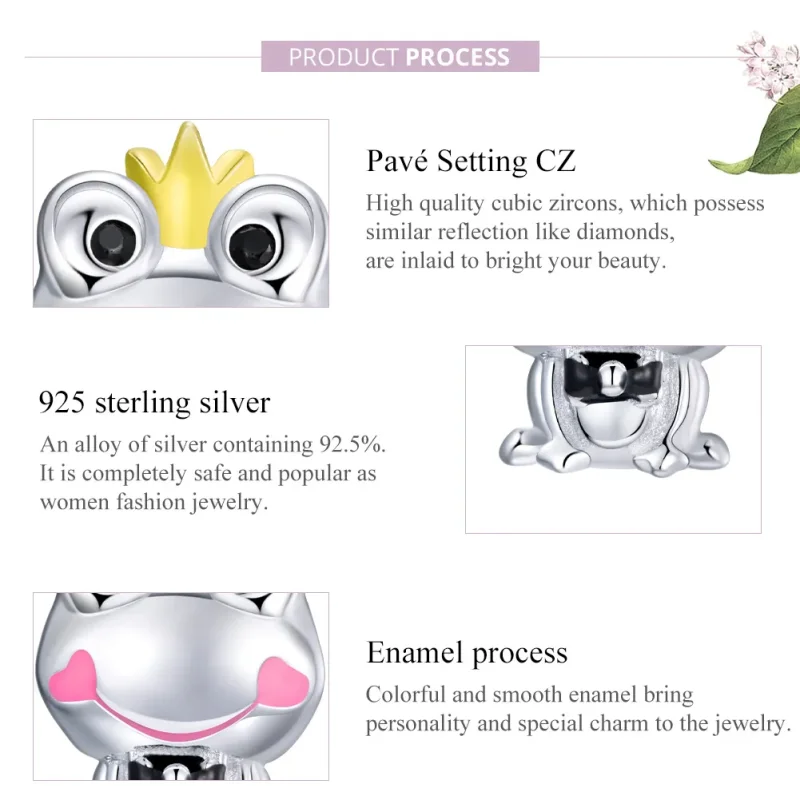 (image for) Two Tone Pandora Style Charm, Gentle Frog - SCC1769 - View 8