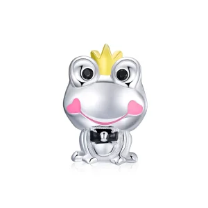 (image for) Two Tone Pandora Style Charm, Gentle Frog - SCC1769