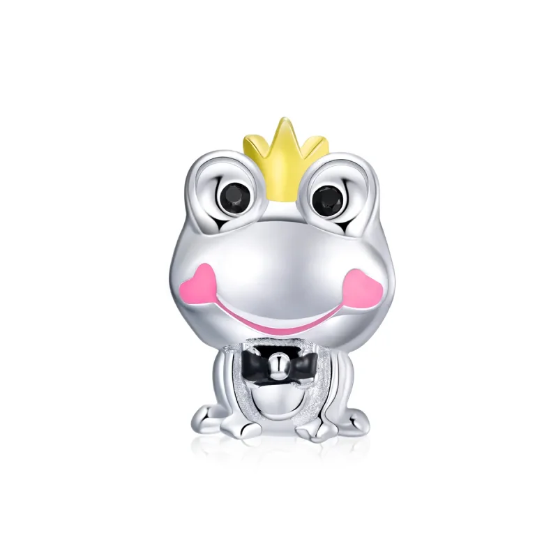 (image for) Two Tone Pandora Style Charm, Gentle Frog - SCC1769 - Product Image