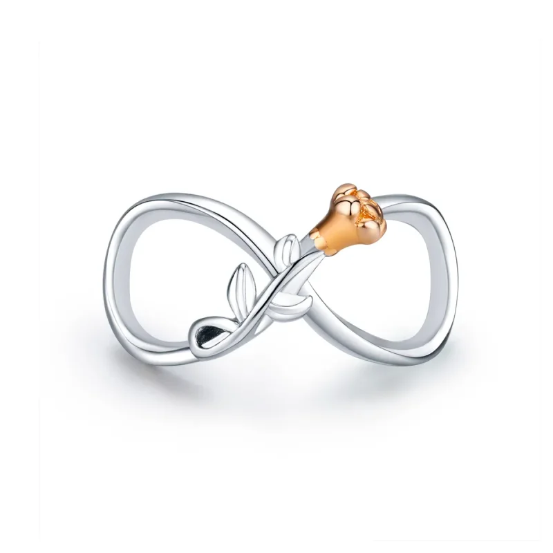 (image for) Two Tone Pandora Style Charm, Infinite Love - SCC1463 - Product Image