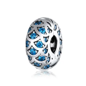 (image for) Pandora Style Silver Charm, Blue Elegance - SCC1513
