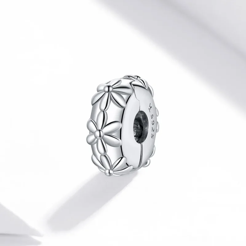 (image for) Pandora Style Silver Charm, Daisy - SCC1795 - View 2