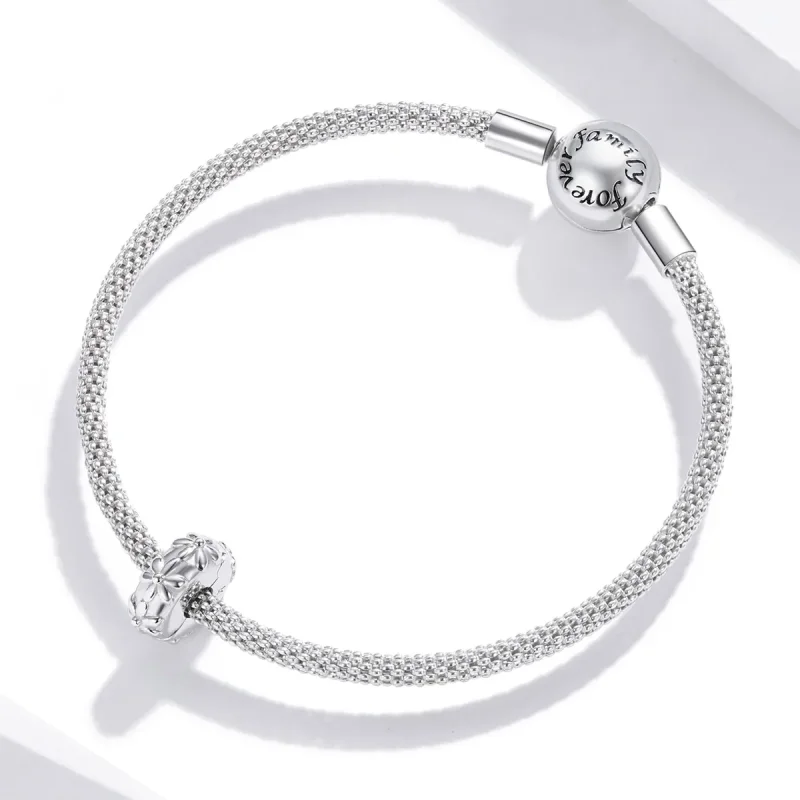 (image for) Pandora Style Silver Charm, Daisy - SCC1795 - View 3