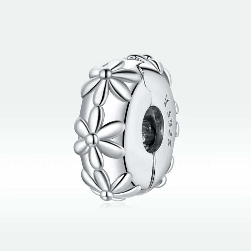 (image for) Pandora Style Silver Charm, Daisy - SCC1795 - View 5