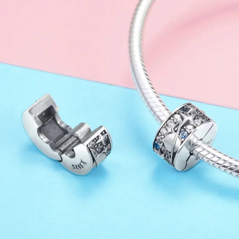 (image for) Pandora Style Silver Charm, Planet - SCC985 - View 3