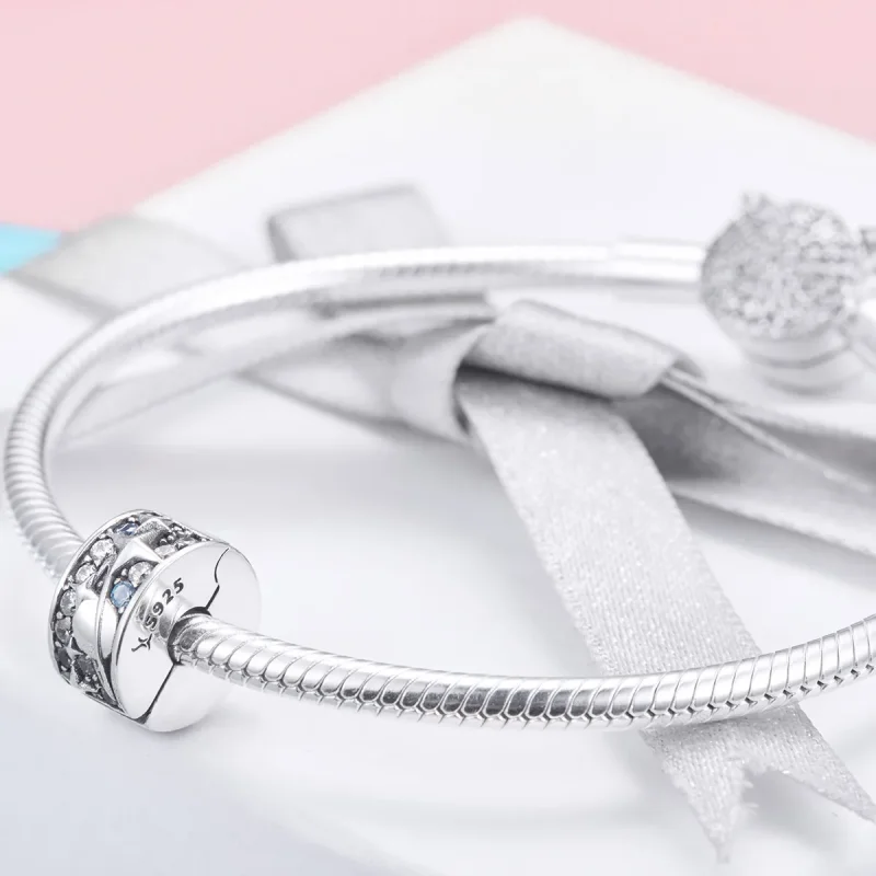 (image for) Pandora Style Silver Charm, Planet - SCC985 - View 4