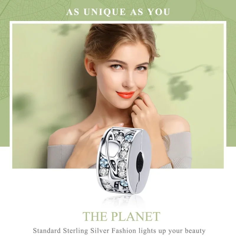(image for) Pandora Style Silver Charm, Planet - SCC985 - View 6