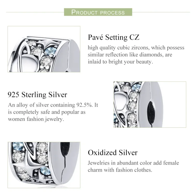 (image for) Pandora Style Silver Charm, Planet - SCC985 - View 7