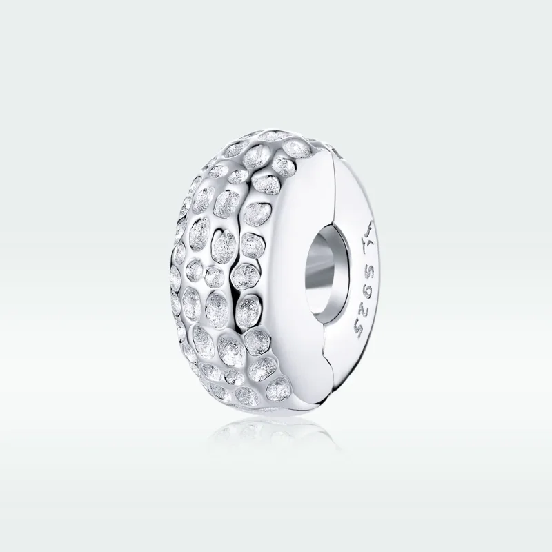 (image for) Pandora Style Silver Charm, Texture - SCC1490 - View 5