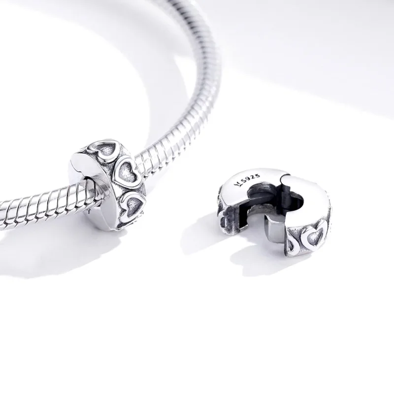 (image for) Pandora Style Silver Charm, Vintage Relief - SCC1557 - View 2