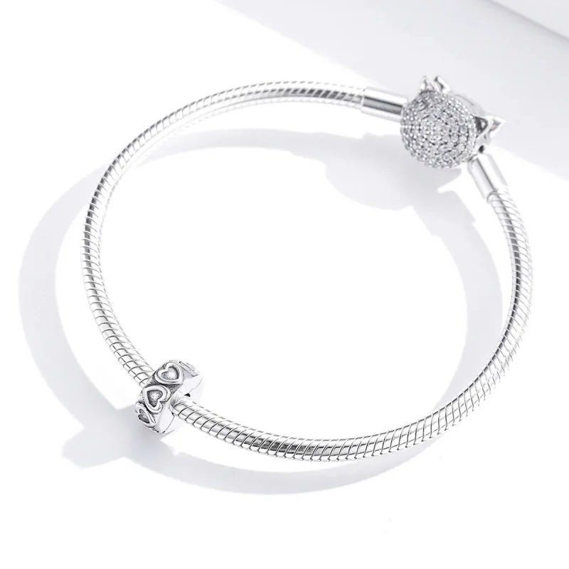 (image for) Pandora Style Silver Charm, Vintage Relief - SCC1557 - View 3