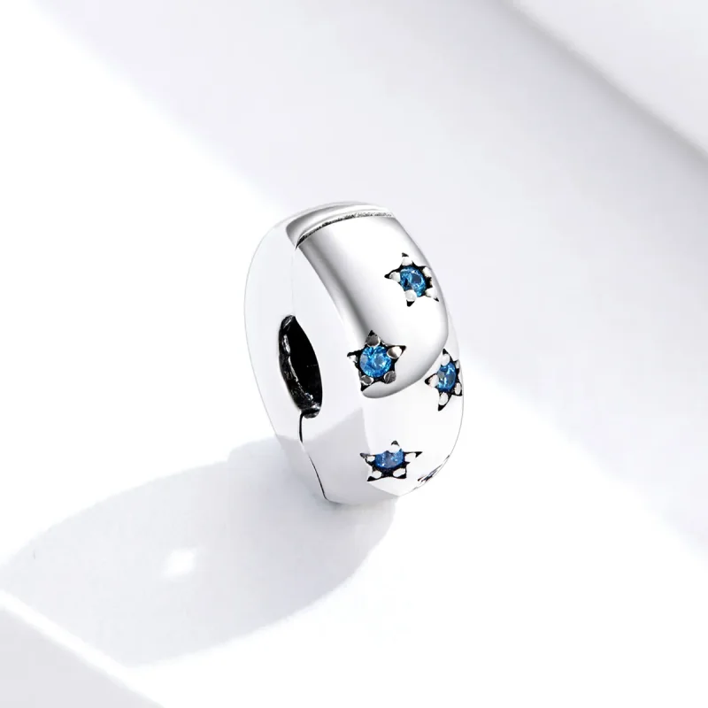 (image for) Pandora Style Silver Charm, Waves In The Sun - BSC253 - View 2