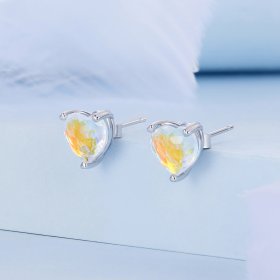 PANDORA Style Love Symphony Glass Stud Earrings - BSE713