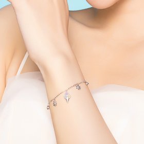 Silver Cute Ice Cream Chain Slider Bracelet - PANDORA Style - SCB139