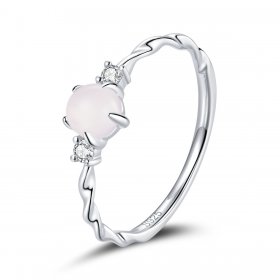 Pandora Style Silver Ring, Pear - SCR689