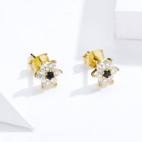 PANDORA Style Little Flower Stud Earrings - SCE708