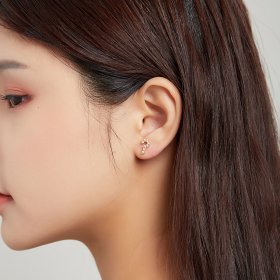 PANDORA Style Secret Symbol - ? Stud Earrings - SCE1073