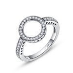 Silver Ring of Halo Ring - PANDORA Style - SCR041
