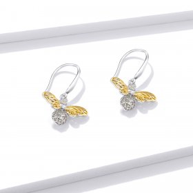 PANDORA Style Sparkle Bee Drop Earrings - BSE452
