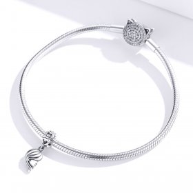 Pandora Style Silver Bangle Charm, Mother and Daughter - BSC275