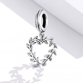 Pandora Style Silver Bangle Charm, Weave Love - SCC1520