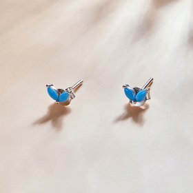 PANDORA Style Delicate Butterfly Stud Earrings - SCE1240-BU