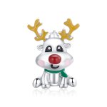 PANDORA Style Christmas Reindeer Charm - BSC375