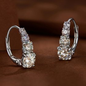 Pandora Style Moissanite Hoops Earrings - MSE023