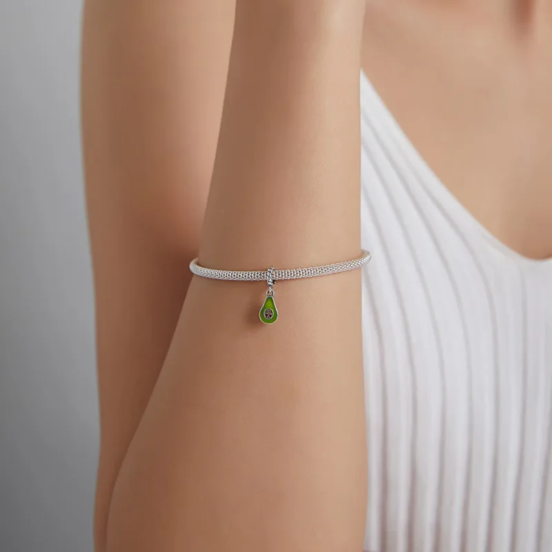 (image for) PANDORA Style Avocado Dangle Charm - BSC472 - View 5