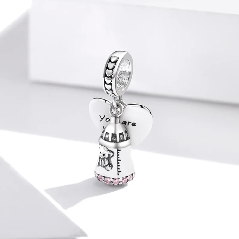 (image for) PANDORA Style Baby Bear Bottle Dangle Charm - BSC491 - View 2