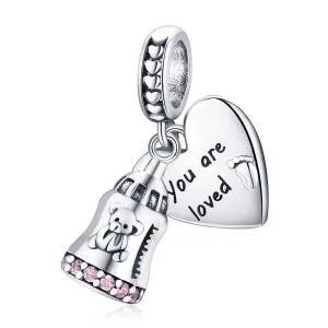 (image for) PANDORA Style Baby Bear Bottle Dangle Charm - BSC491