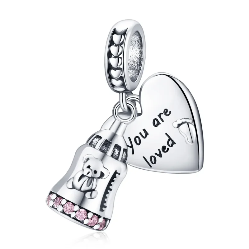 (image for) PANDORA Style Baby Bear Bottle Dangle Charm - BSC491 - Product Image